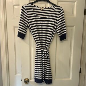 Barely worn women’s cotton striped dress by Banana Republic size medium